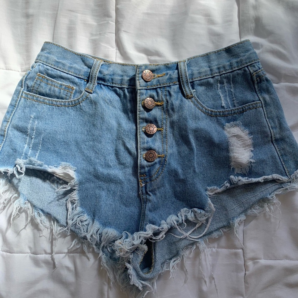 Denim shorts